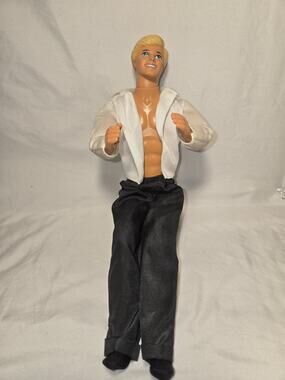 Vintage 1968 Barbie Ken Doll Mattel w Clothes Socks Swivel Waist & Head Malaysia